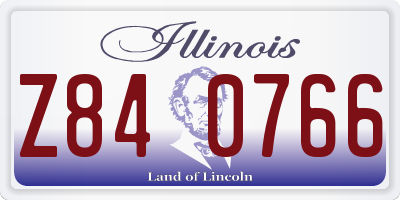IL license plate Z840766