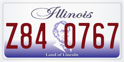 IL license plate Z840767