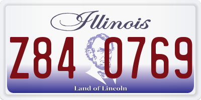 IL license plate Z840769