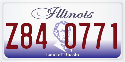 IL license plate Z840771