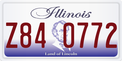 IL license plate Z840772
