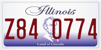 IL license plate Z840774