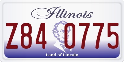 IL license plate Z840775