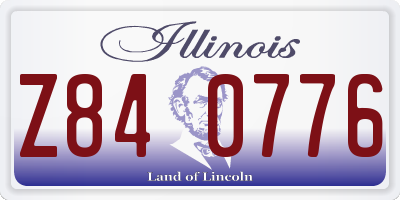 IL license plate Z840776