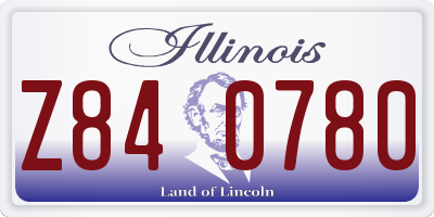 IL license plate Z840780