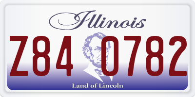 IL license plate Z840782