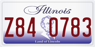 IL license plate Z840783