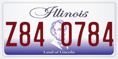 IL license plate Z840784
