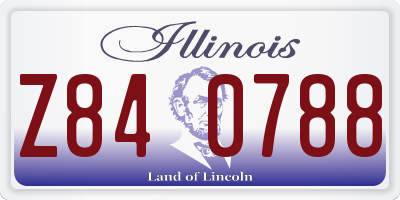 IL license plate Z840788
