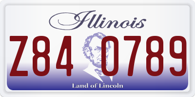 IL license plate Z840789