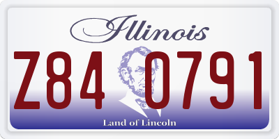 IL license plate Z840791