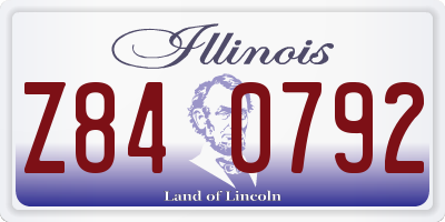IL license plate Z840792