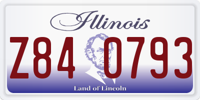 IL license plate Z840793