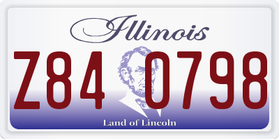 IL license plate Z840798