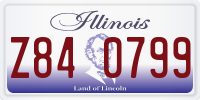 IL license plate Z840799