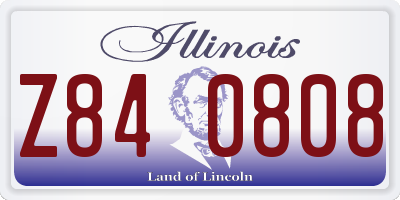 IL license plate Z840808
