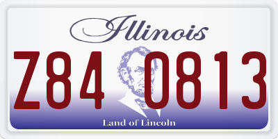 IL license plate Z840813