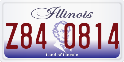 IL license plate Z840814