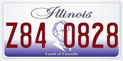 IL license plate Z840828