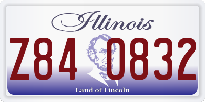 IL license plate Z840832