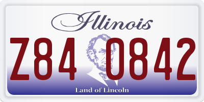 IL license plate Z840842