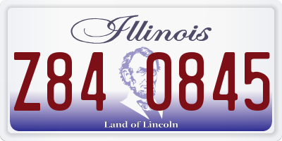 IL license plate Z840845