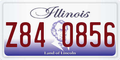 IL license plate Z840856