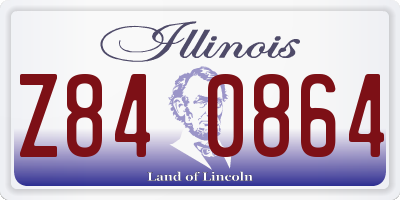 IL license plate Z840864