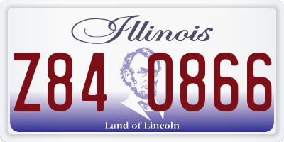 IL license plate Z840866