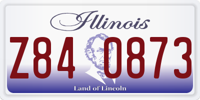IL license plate Z840873