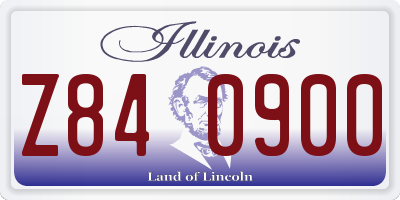 IL license plate Z840900