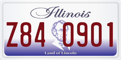 IL license plate Z840901