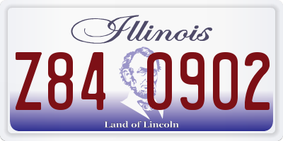 IL license plate Z840902