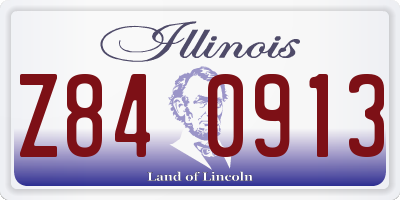 IL license plate Z840913