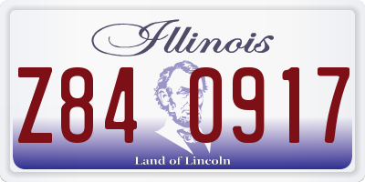 IL license plate Z840917