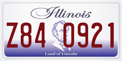 IL license plate Z840921