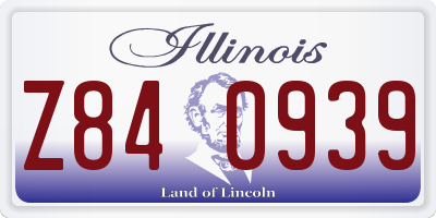 IL license plate Z840939