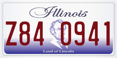 IL license plate Z840941