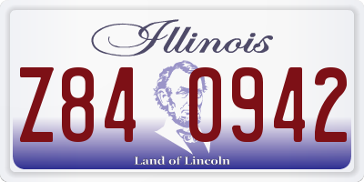 IL license plate Z840942