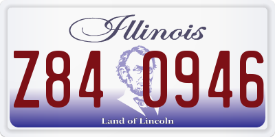 IL license plate Z840946