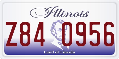 IL license plate Z840956