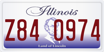 IL license plate Z840974