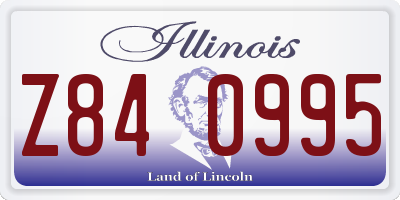 IL license plate Z840995