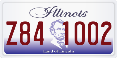 IL license plate Z841002