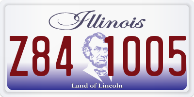 IL license plate Z841005