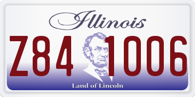 IL license plate Z841006