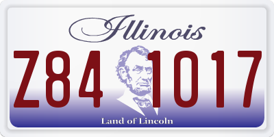 IL license plate Z841017
