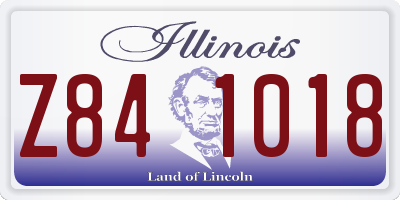 IL license plate Z841018