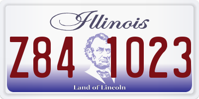 IL license plate Z841023