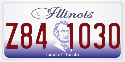 IL license plate Z841030